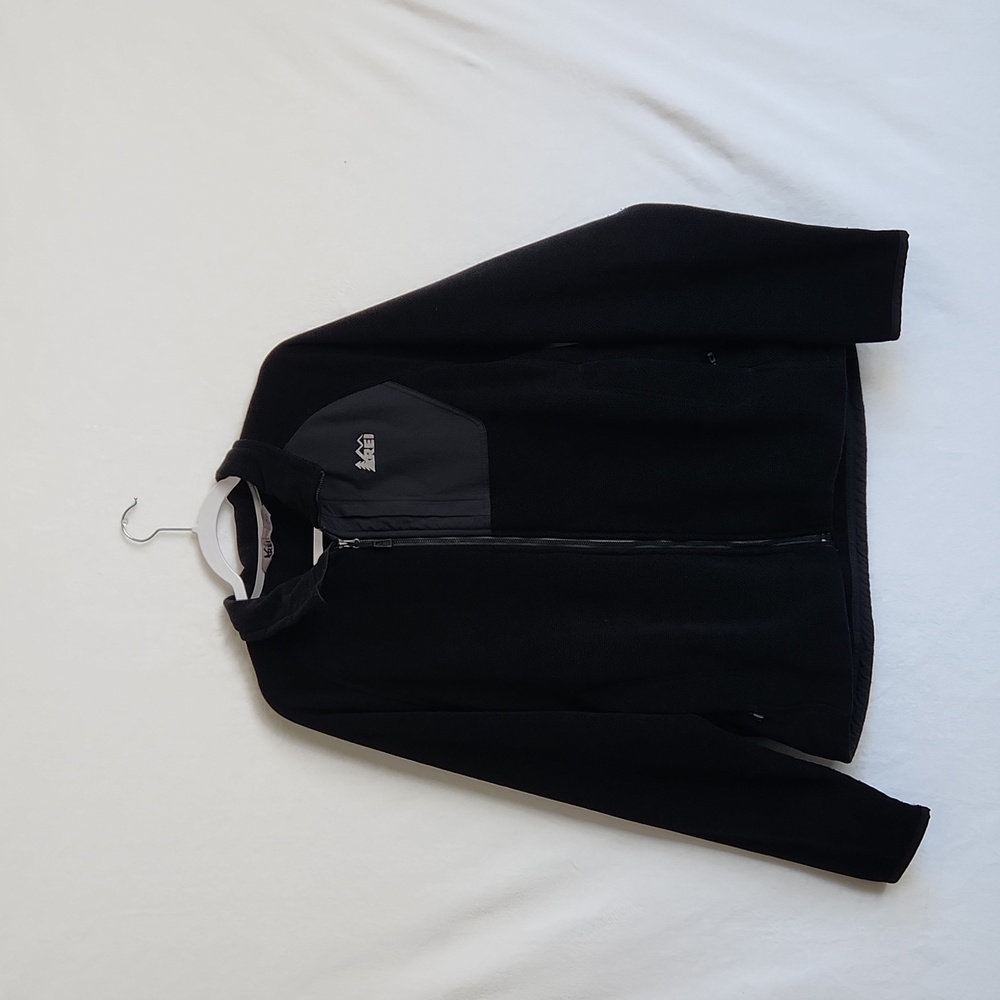 REI Polartec Full‑Zip Fleece Jacket –‎ Black (Men’s Large)